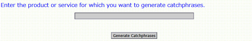 How to Use the Catchphrase Generator
