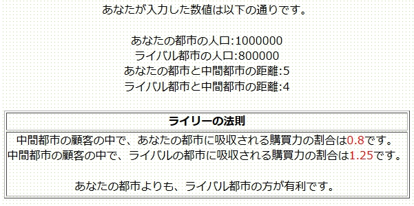 ライリーの法則結果